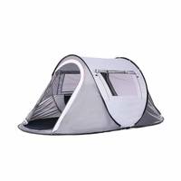 Tente pliable imperméable pour le camping en plein air, en aluminium Oxford, quatre saisons, 3 personnes, montage en 2 secondes