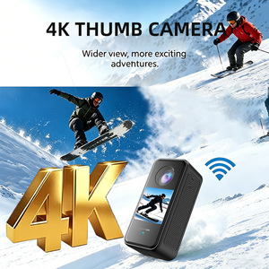 Videocamera Portatile Mini con Supporto Touch Screen, 4K 30FPS, WiFi, Registratore Digitale, Body <span class=keywords><strong>Cam</strong></span>, Piccola Videocamera Sportiva, Action <span class=keywords><strong>Cam</strong></span> Tascabile - Product Image 2