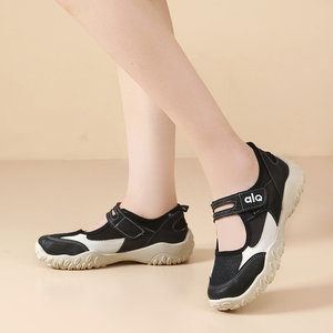 Scarpe estive da <span class=keywords><strong>donna</strong></span> Mary Jane in rete traspirante <span class=keywords><strong>con</strong></span> <span class=keywords><strong>velcro</strong></span>, <span class=keywords><strong>sneakers</strong></span> casual <span class=keywords><strong>con</strong></span> suola spessa antiscivolo per uso esterno - Product Image 6
