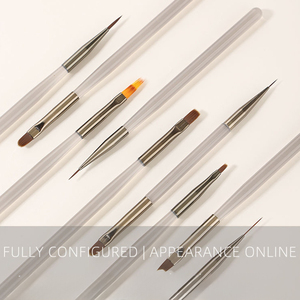 Set di 9 Pennelli per Nail Art per Disegnare Linee, Piccole Margherite, Pittura Universale a Colori, Sfumature Fini, Intaglio e Miscelazione - Product Image 2