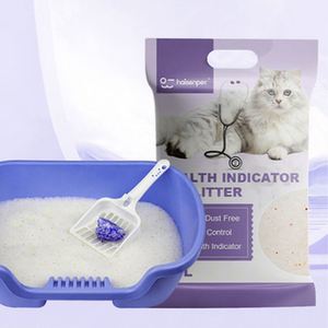 Litière pour chat populaire, la plus récente, à faible diffusion, plus durable, légère, testée au pH, en gel de silice, anti-odeur, hautement absorbante, sans poussière - Product Image 1