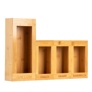Best selling novel bamboo food containers compatible plastic baggie ziplock bag food storage