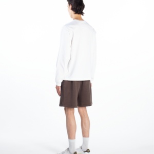 Pantalones Cortos Deportivos Casuales para Hombre con Logotipo Personalizado, Color Chocolate, Cintura Elástica y Bordado - Product Image 4