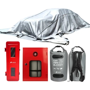 Couverture anti-feu d'urgence portable pour voiture, <span class=keywords><strong>camping</strong></span> et sécurité en extérieur - Product Image 4