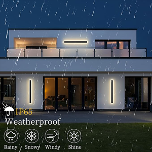 ไฟติดผนัง LED โซลาร์เซลล์ แบบเส้นตรง สไตล์โมเดิร์นมินิมอล กันน้ำ ใช้ได้ทั้งภายในและภายนอกอาคาร เหมาะสำหรับสวน ห้องนั่งเล่น ห้องนอน ข้างเตียง และทางเดิน - Product Image 3