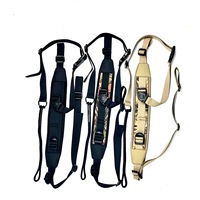 Sangle tactique réglable en nylon à deux points, rembourrée, noire, pour la chasse, le tir en plein air, accessoire portable