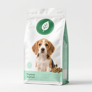 <span class=keywords><strong>Prix</strong></span> usine, sachet personnalisé pour aliments secs <span class=keywords><strong>chien</strong></span>/chat, aluminium zip, fond plat, scellé 8 côtés - Product Image 1