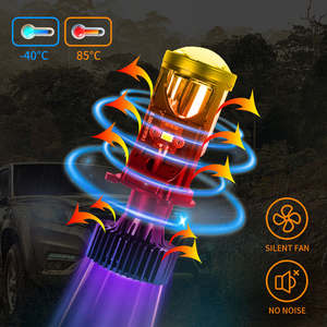 Nuevo Super brillante Y6D bombilla <span class=keywords><strong>de</strong></span> lámpara <span class=keywords><strong>de</strong></span> coche alto haz bajo láser H4 Led proyector faro Bi Led proyector lente Kit <span class=keywords><strong>de</strong></span> bombillas LED - Product Image 2