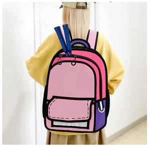 新款批发二维卡通儿童书包防水大容量书包青少年旅行书包男童女童 - Product Image 6