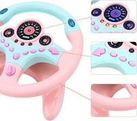 Volant de Simulation Éducatif pour Enfants avec Clé de Voiture pour 2 à 4 Ans – Jeu Musical de Conduite à l'Arrière