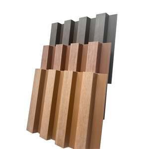 Hiện đại thân thiện với môi WPC rãnh tường tấm ốp không thấm nước bên ngoài biệt thự hàng rào tấm cho khách sạn căn hộ Tường Ngoài Trời - Product Image 5