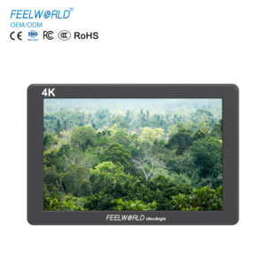Monitor de Cámara Profesional FEELWORLD P7S con Controles Superiores, <span class=keywords><strong>Zebra</strong></span> e Histograma, Logotipo de Arranque Personalizado, Producción en Volumen - Product Image 1
