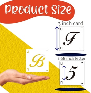 Chữ stencils số stencils 3inch liên khóa bảng chữ cái stencils phong cách phông chữ - Product Image 2