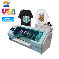 A3 DTF-Drucker Druckmaschine Automatischer T-Shirt DTF-Drucker für Kleidung XP600-Druckkopf Rolle-zu-Rolle Stoffdruckmaschine