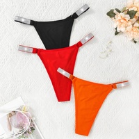 ELITES Vente en gros de string en ruban argenté de haute qualité pour femmes