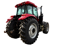 Tracteur agricole haute performance YTO 230 CV 4x4 avec cabine climatisée, moteur 6 cylindres, norme d'émission chinoise IV pour grandes surfaces agricoles