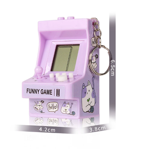 Mini <span class=keywords><strong>Console</strong></span> de jeu de la taille d'une paume Jouet Puzzle classique nostalgique Jouet culturel et créatif Cadeau créatif Porte-clés - Product Image 1