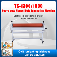 Laminateur à froid grand format TS-1300 de 1300 mm, manuel ou électrique (en option), sans bulles, pour vinyle, photos et affiches, avec support