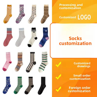Chaussettes de football mi-mollet personnalisées avec logo, antidérapantes, en coton respirant, pour hommes