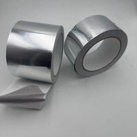 Ruban adhésif en aluminium pour climatisation 30 microns, auto-adhésif, 50 mm x 50 m, imperméable, ignifuge, pour l'étanchéité et l'isolation des conduits d'air