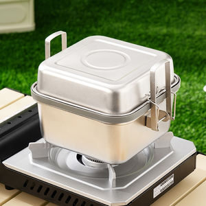 Marmite de cuisson tout-en-un moderne en acier inoxydable 304 pour l'extérieur, idéale pour la friture, le wok, la soupe et la cuisson vapeur, compatible gaz et induction - Product Image 5