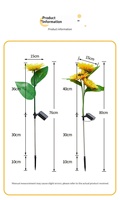 Lampes solaires LED en forme de tournesol pour la décoration de patio et de jardin, lampes solaires LED de haute qualité en forme de tournesol pour la décoration de parc