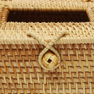 Boîte à mouchoirs carrée en rotin tressé à la main à 100 % pour cuisine et salon – Vente en gros vietnamienne - Product Image 6