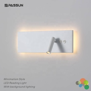 Đèn Đọc Sách Gắn Bề Mặt Đầu Giường Đèn Nền 3W + 4W Đèn Led Đọc Sách Gắn Tường Với Bảng Nhôm - Product Image 4
