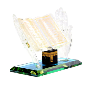 Regalos musulmanes populares y de gran venta, cristal con diseño de la Mezquita de la Meca y recuerdos decorativos del Corán. - Product Image 1