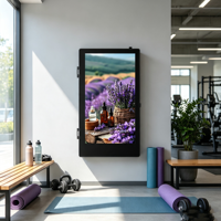 Diffuseur d'arômes mural avec contrôle par application Wifi Bluetooth, diffuseur de parfum commercial avec lecture de vidéo publicitaire