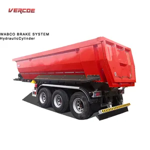 China Brand Hydraulic Lifting Tipping Dump Tipper Semi dump Truck Trailer