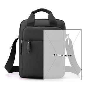 Sacs à bandoulière de grande capacité avec logo personnalisé pour hommes, sac messager simple et léger, sac à main de haute qualité, tissu en nylon imperméable - Product Image 6