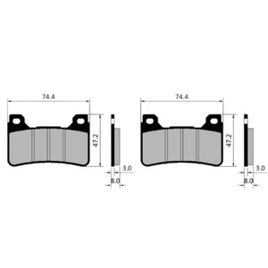 Pièces de moto HF H0048 Système de freinage Plaquette de frein à disque <span class=keywords><strong>S1000R</strong></span> RR Sport M <span class=keywords><strong>XR</strong></span> R1250GS RT SE LE - Product Image 2