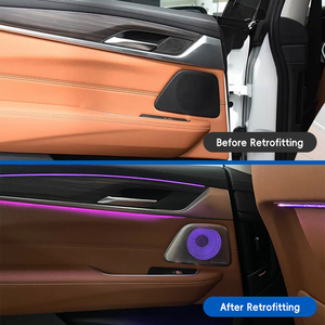 ชุดแต่งอัพเกรดภายในรถยนต์ BMW ซีรีส์ 6 รุ่น G32 ปี 2017-2023  ฝาครอบเสา A พร้อมไฟส่องสว่าง  ตกแต่งประตูและคอนโซลกลาง - Product Image 2