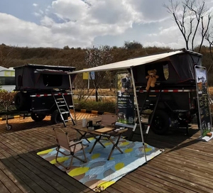 Nuevo pequeño <span class=keywords><strong>remolque</strong></span> todoterreno para viajes de campamento de autoconducción Wilderness RV Tent House con aplicación de coche y <span class=keywords><strong>amortiguador</strong></span> - Product Image 6