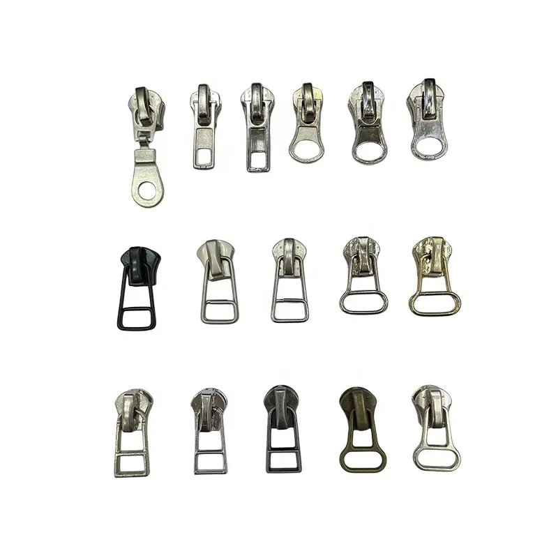DIY zipper cabeças removível auto bloqueio destacável zíper extrator #3 #5 magnético metal zipper slider