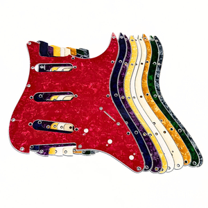 Nhiều màu chống xước tấm bìa trước cho guitar điện dây vuông biểu tượng tùy chỉnh <span class=keywords><strong>Pickguard</strong></span> trong vật liệu nhựa - Product Image 1