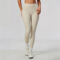 GH Wholesale Leggings pour femmes brossés, taille haute, effet froncé et push-up fessier, très extensibles, sculptants, pour la gym, le fitness, l'entraînement et le yoga