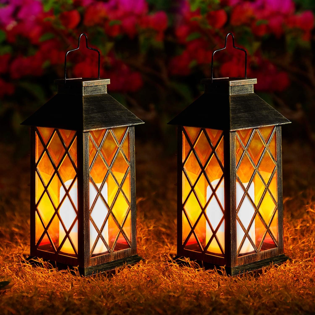 Solar Lanterns Garden Lanterns Flickering Moroccan Style Outdoor Lights IP44 Hanging Light