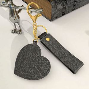 Wholesale Heart <b>Mirror</b> Pu Leather Keychain Customizable Multi-Color Wristlet Ring Key Pendant Valentine Day for Women - Product Image 3