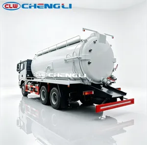 รถบรรทุกดูดตะกอน Shacman 375 แรงม้า 6x4 รถบรรทุกถังดูดตะกอน รถบรรทุกถังเก็บน้ำเสียอุตสาหกรรม - Product Image 5