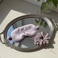 Ensemble cadeau de masques de sommeil brodés personnalisables et évolutifs, masque pour les yeux en satin personnalisé, cadeau d'entreprise pour les grands événements d'entreprise