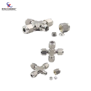 <span class=keywords><strong>Swagelok</strong></span> Edelstahl Doppel hülse 4-Wege-Union Hydraulische Instrumenten rohr verschraubungen Nieder kompression srohr Glatte Kreuz verbindung - Product Image 1