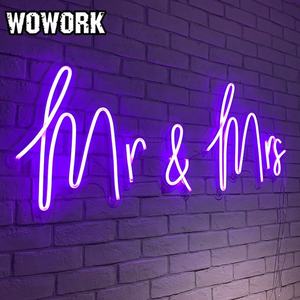 Letreros Luminosos LED RGBW de 12v Personalizados para Eventos, Fiestas, Cumpleaños, Baby Shower, Letreros de Neón con Texto, Fábrica WOWORK 2026 - Product Image 2