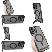 Casing iPhone 15 Pro Max Aksesoris Magnetik Pelindung Ponsel dengan Penyangga untuk iPhone 16 17 Air 14 13 12 11