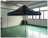 Auvent commercial imperméable 20x20, couverture 10x10, logo imprimé, tente pop-up pour salons professionnels, murs, expositions en plein air, événements, 600D