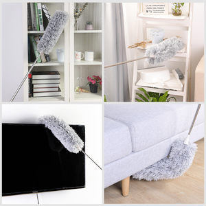 Cleanhome Portable Magic <strong>Duster</strong> 245cm Max Length Feather Head Flexible Soft Spin <strong>Cleaning</strong> <strong>Duster</strong> Removable for Ceiling <strong>Cleaning</strong> - Product Image 3