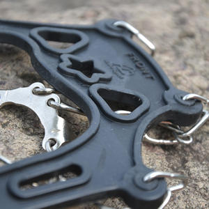 Crampons de traction pour neige d'extérieur à 8 dents en manganèse, chaînes antidérapantes pour chaussures, équipement de randonnée unisexe - Product Image 2