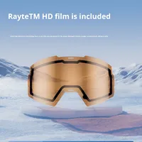 Lunettes de ski cylindriques ultra-grand angle de désembuage électrique de haute qualité avec verres teintés progressifs