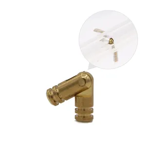 गहने बॉक्स रसोई और बाथरूम के लिए छोटे छिपने 110 डिग्री पीतल गोल हिंज - Product Image 1